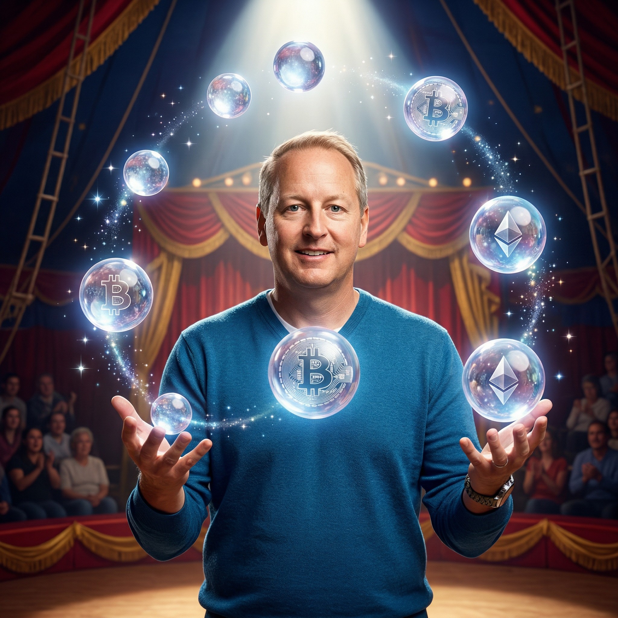 Mark juggling spheres